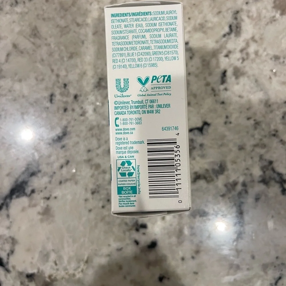 Dove Limited Edition Holiday Treats Beauty Bar Soap, Peppermint Bark 5 Oz